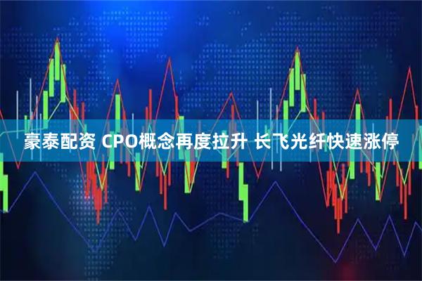 豪泰配资 CPO概念再度拉升 长飞光纤快速涨停